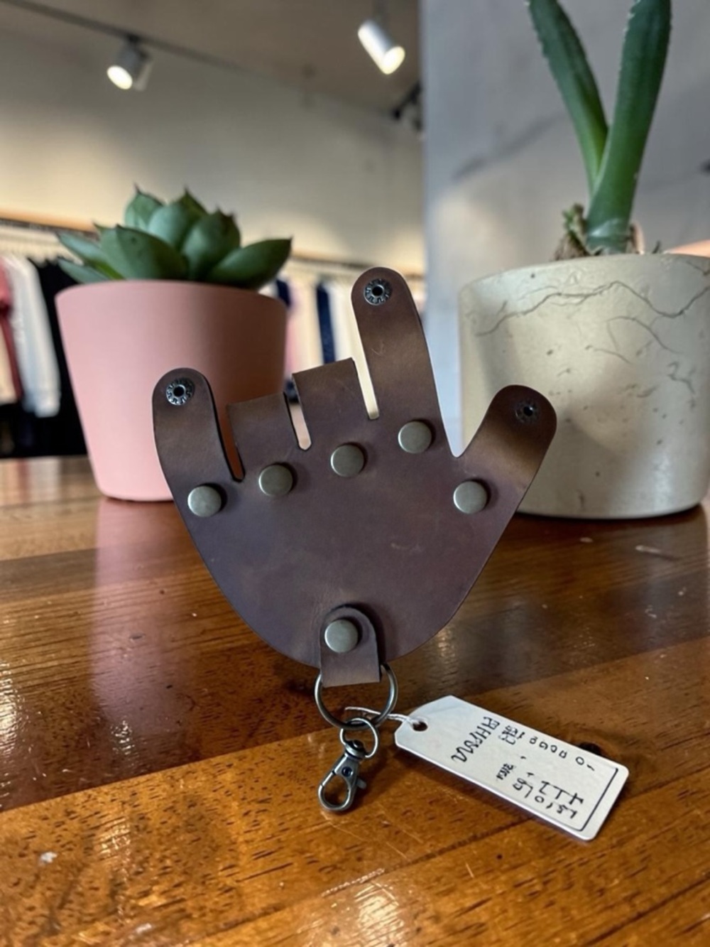 Leather Hand Key Chain - Picture 4 of 6